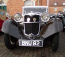 Image description - A 1935 Riley Kestrel at Stony Stratford