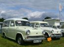 Image description - Morris and Austin based "Sun Tor" campers at the BMC/BL Rally, Peterborough 2008