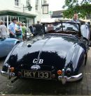 Image description - A rear view of a Jowett Jupiter