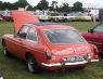 A 1973 MGB GT, rear 3 qtr view