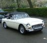 A 1969 MGC roadster at the MK Classic tour