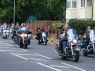Harley Davidson bikes at the Newport Pagnell Carnival